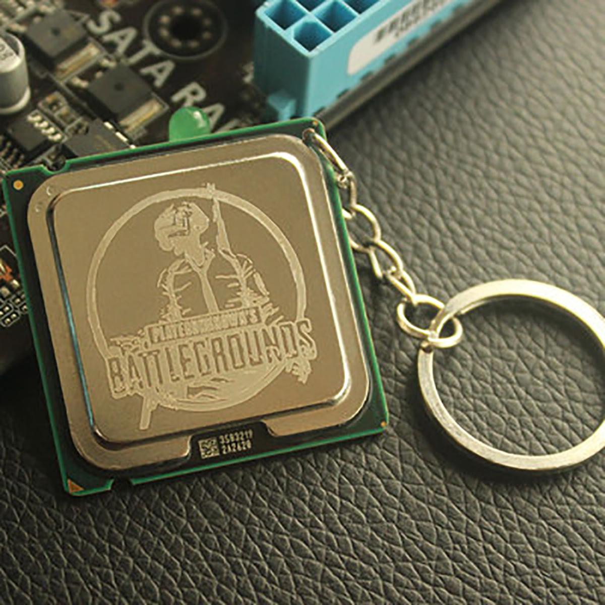 【happy one】Laser Engraving CPU Key Chain Pattern Customization Personalized Creative for Geek Xeon 115X AMD2 AMD1207