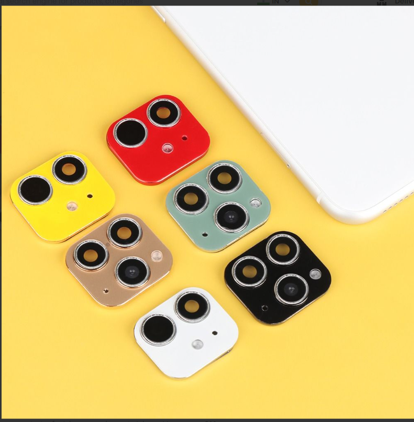 fake camera lens sticker cover screen protector for iphone xr x change to iphone 11 pro max - 509. 