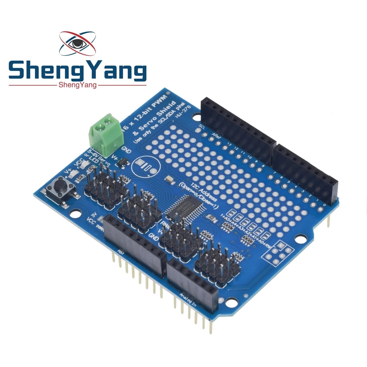 【Daily Necessities For Anyone Store】ShengYang 1PCS Motor/Stepper/Servo/Robot Shield for I2C Kit w/ PWM Driver. 