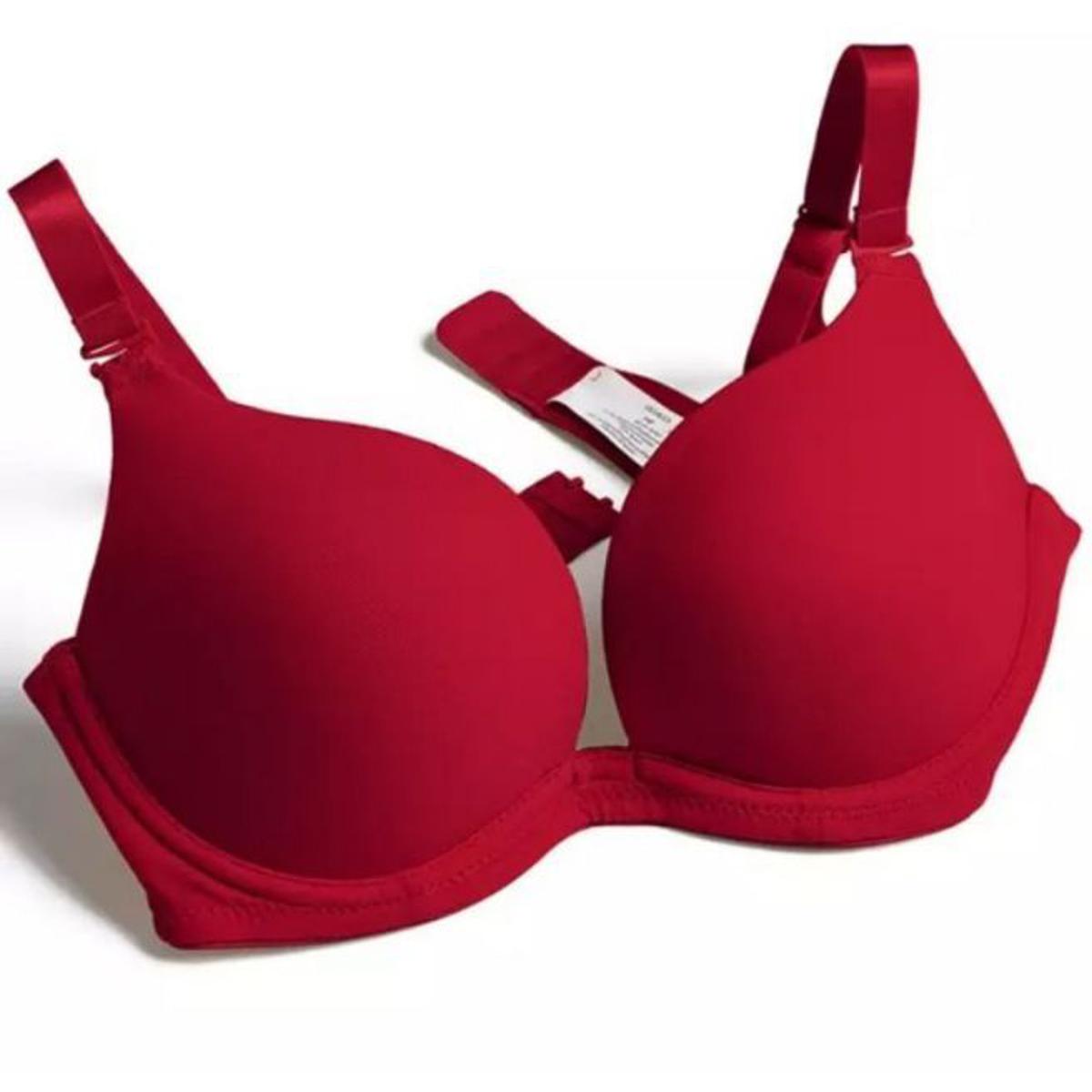 2 Pcs 2 Color Women's Cotton Padded Wire Free Seamless Tube Bra