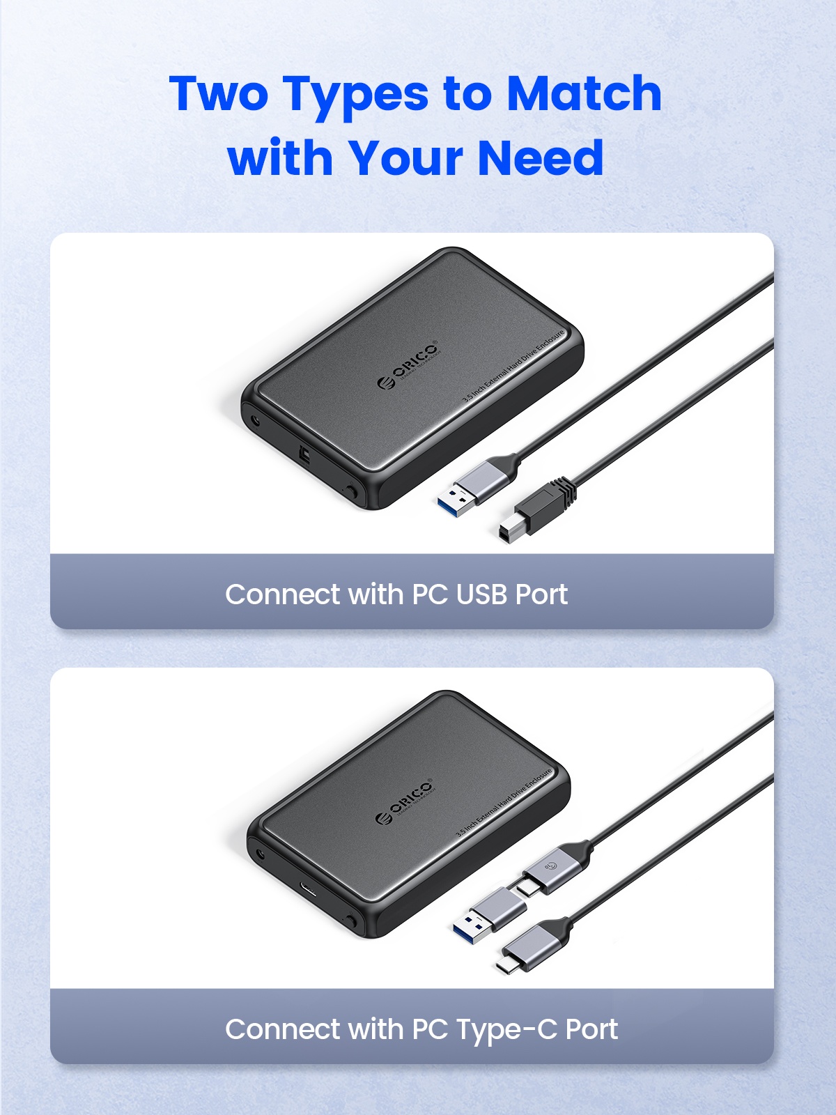 Orico DDL35-U3 3.5-Inch HDD Enclosure. 