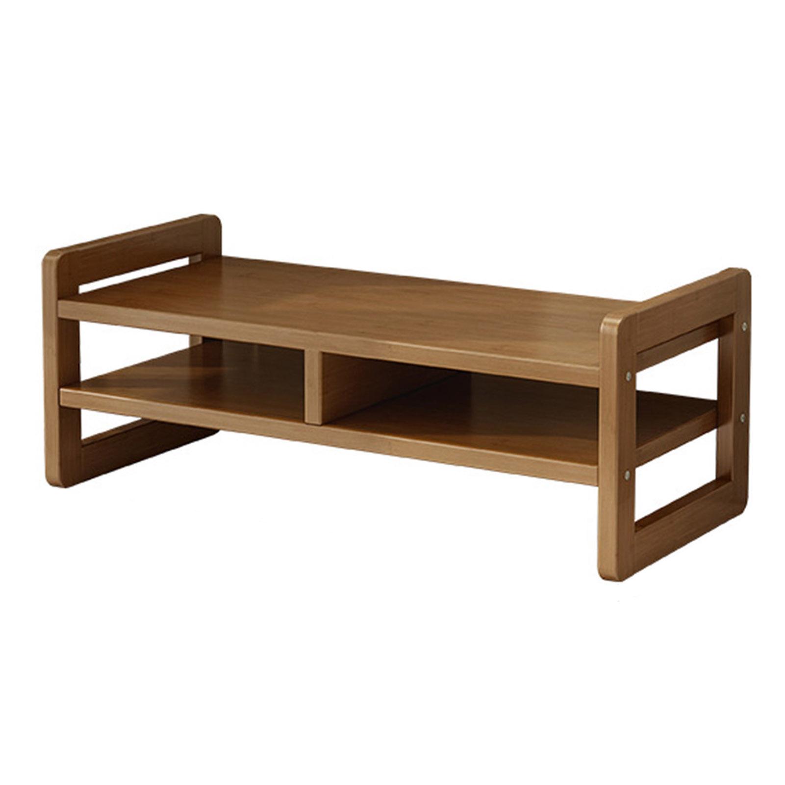 Vividaea Stylish Monitor Stand Wooden Monitor Stand Riser with Sh Strong Ergonomic Design Easy Assembly Elted Rk Ideal for Storage Rk