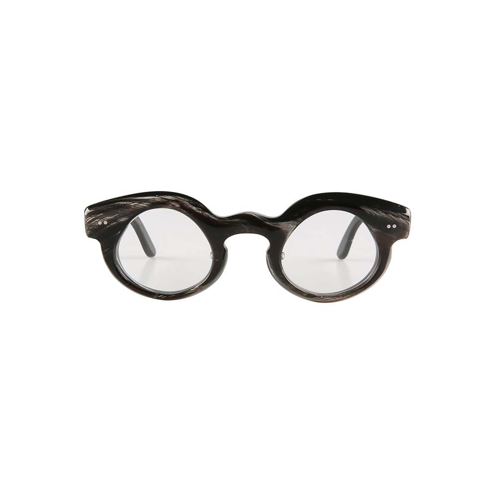 Nilerun Designer Customized Unique Handmade Irregular Curved 3D Round Edge Thick Real Horn Sunglasses Glasses Eyewear Eyeglasses. 