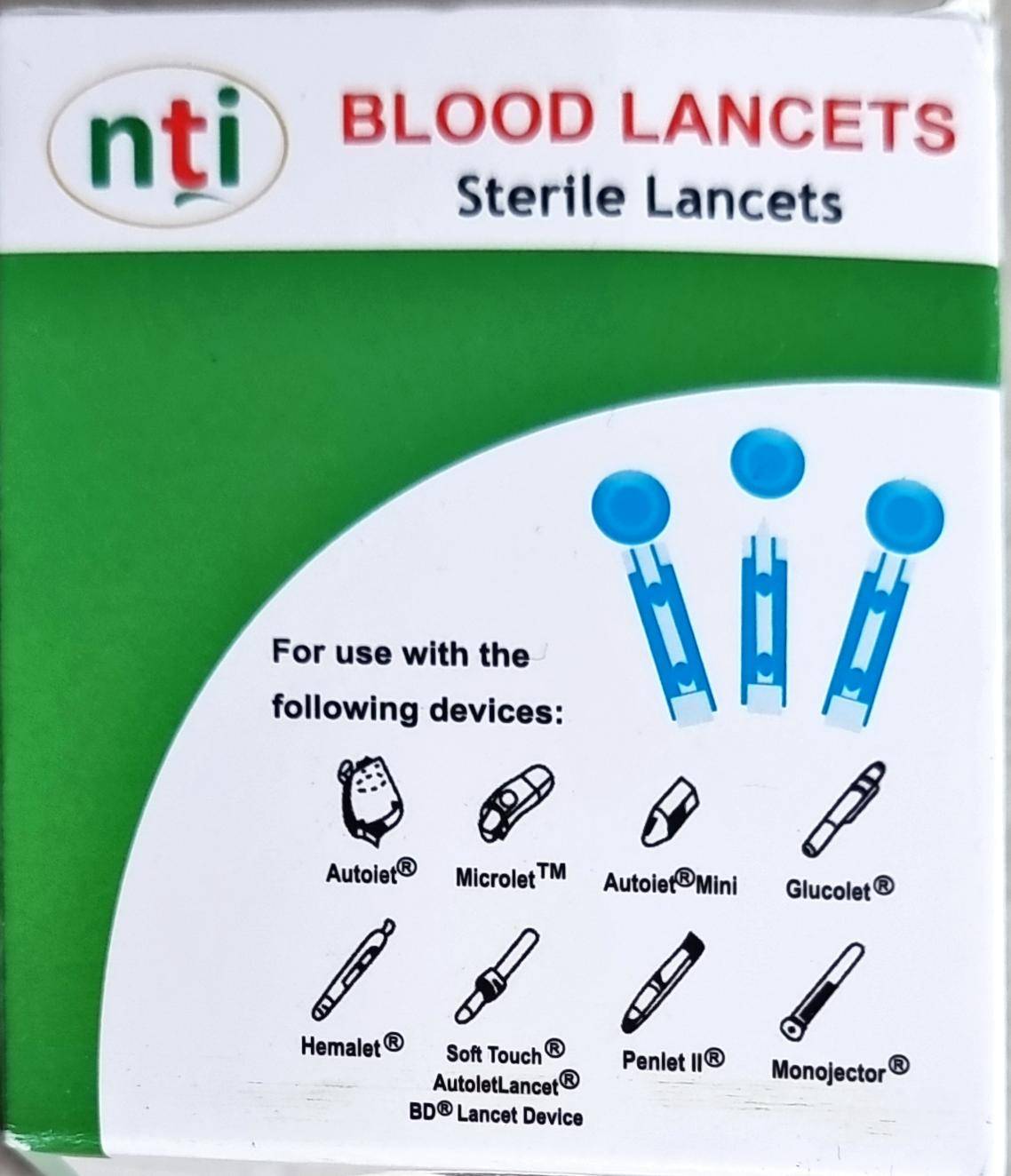 BLOOD LANCETS Sterile Lanchet 100 pcs. 