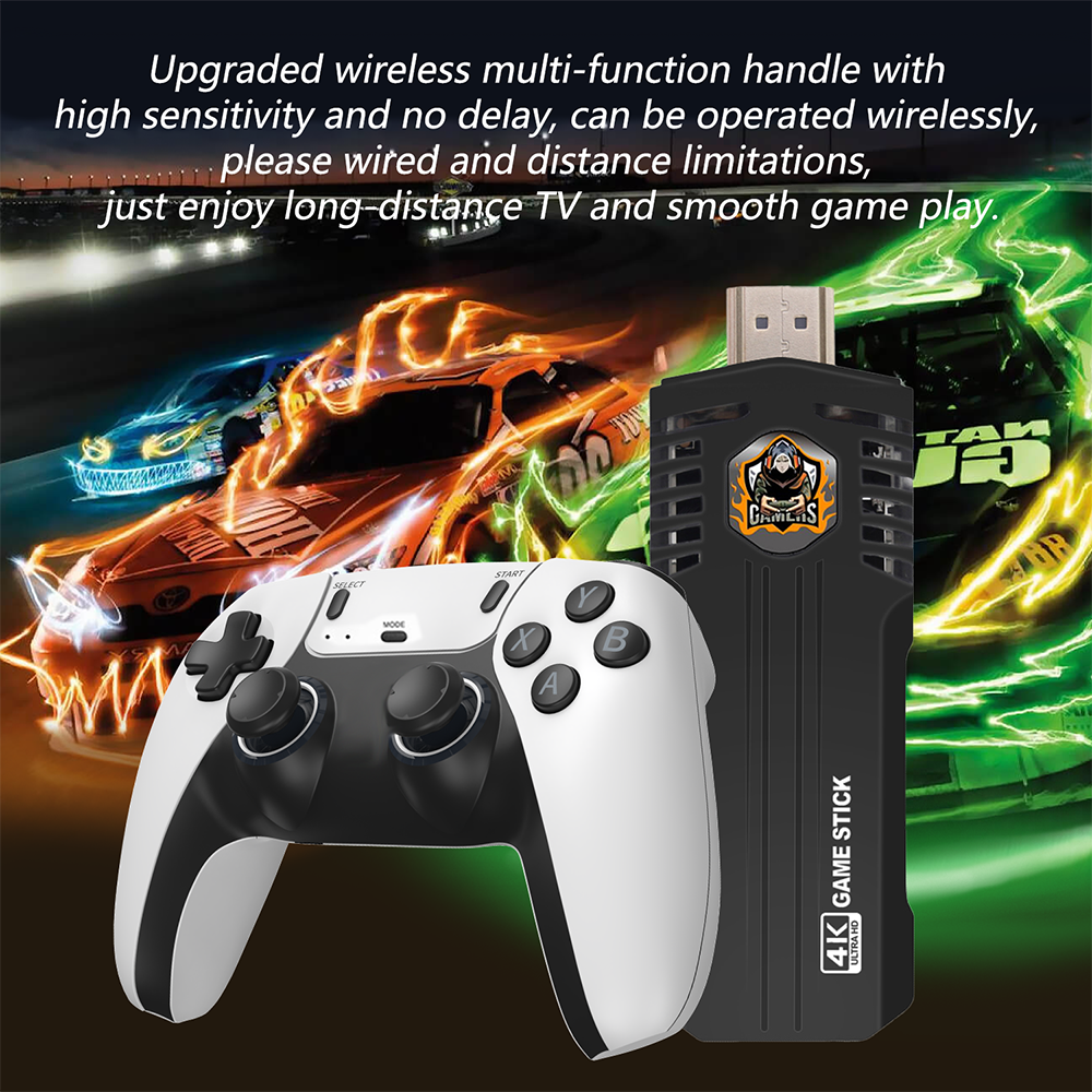 X8 Pro TV Game Console Gamestick 4K 30000 Games Emuelec System 40+ Emulator for PSP N64 Video Game Consola Wireless Gamepads. 