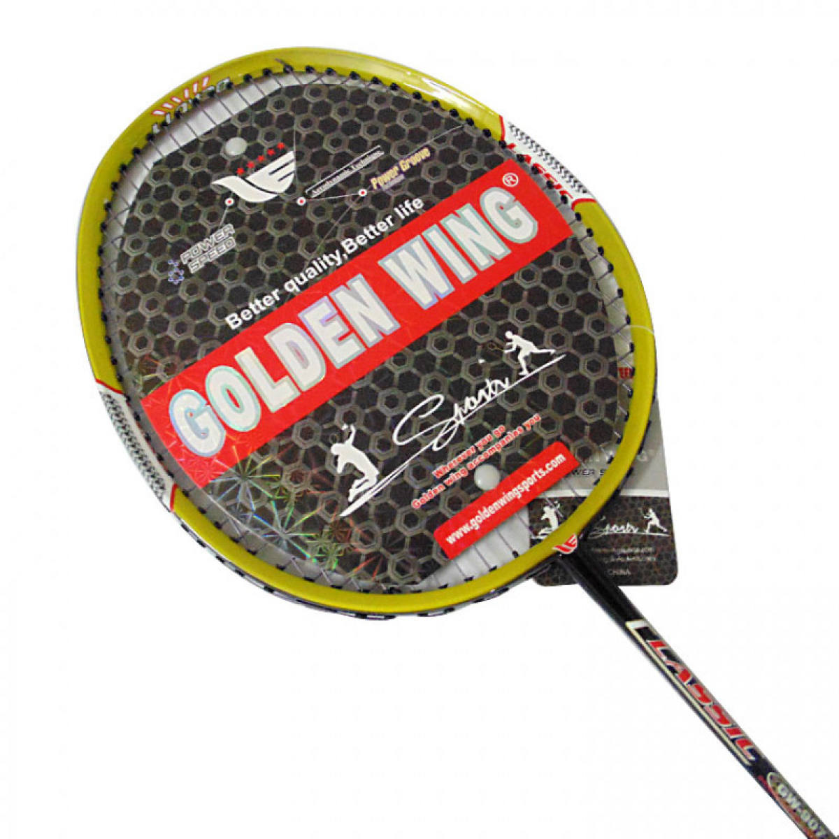 Golden Wing Gw 907 Model Badminton Racket - Multi-Color - Experience Quality Performance With A Multi-Color Badminton Racket. 