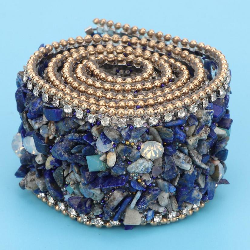 Crystal Strass Iron On Banding Beaded Applique Wedding Dress Trim DIY Jewelry Shoes Bags Dolls Decoration L35MM-2
