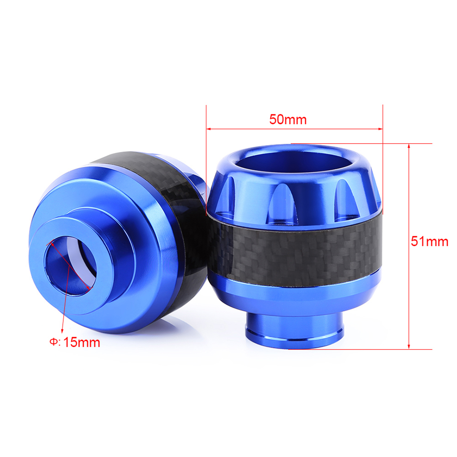 1 Pair of Carbon Fiber Motorcycle Motocicleta Front Fork Frame Sliders Crash Protection Motocross High Quality. 