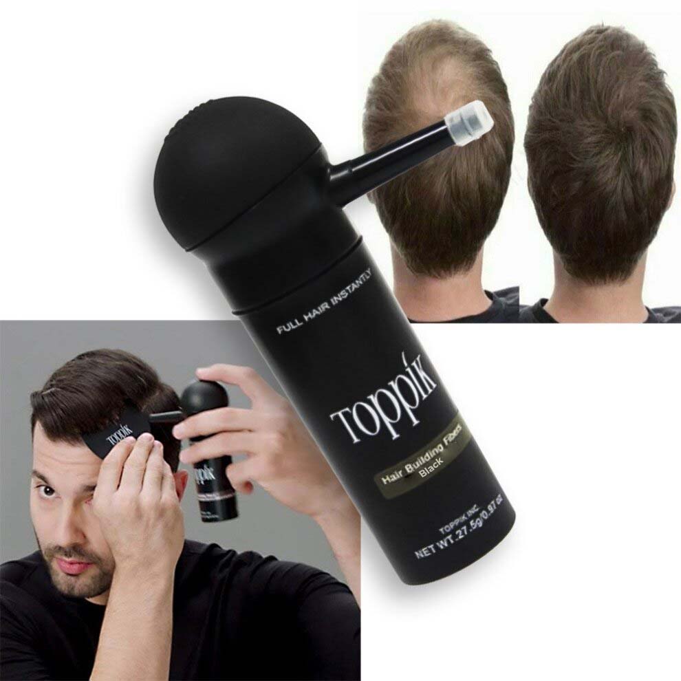 Toppik Hair Fiber black Set 27.5g Hair Fiber+ Spray Applicator