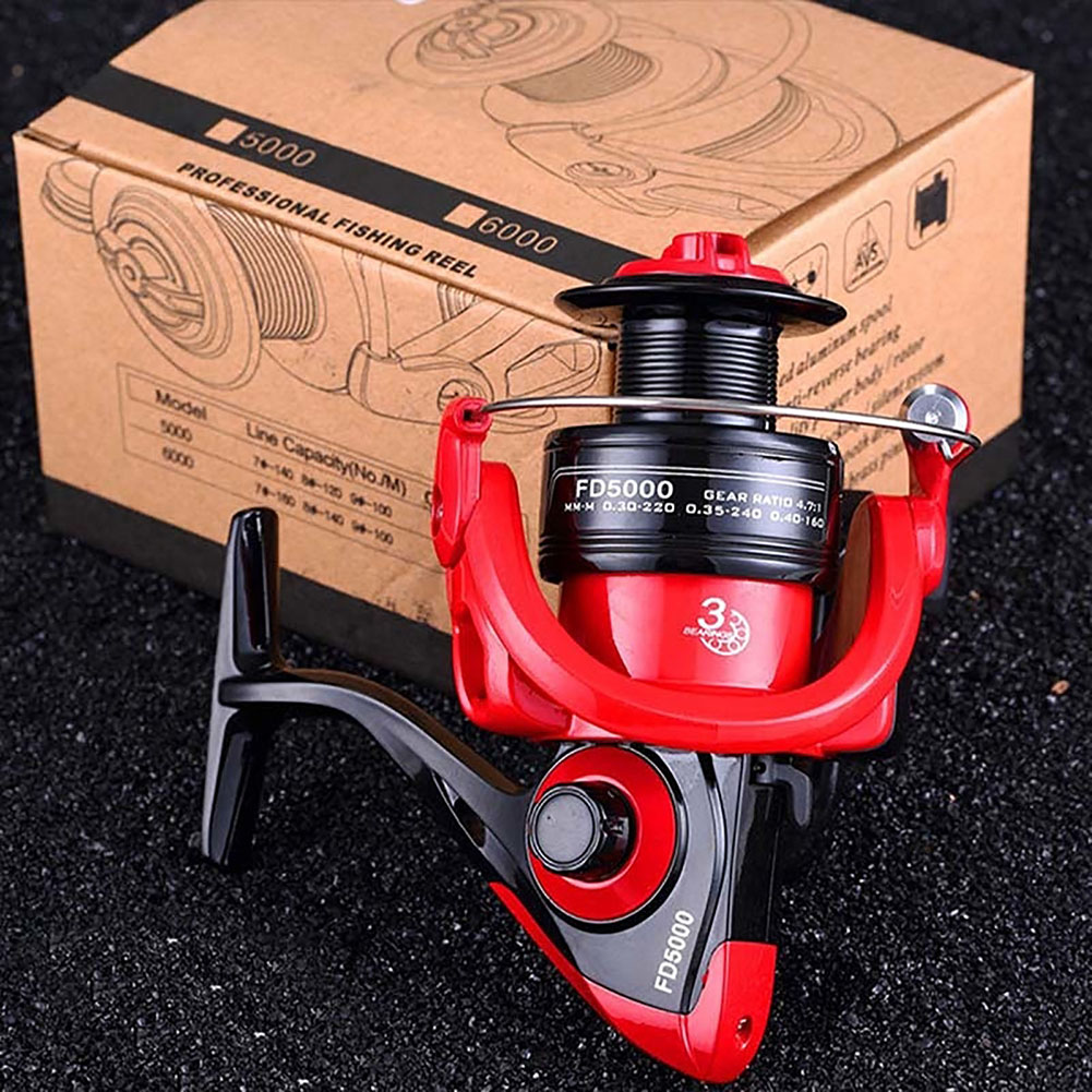 MeterMall FD Spinning Reels With CNC Folding Handle EVA Touch Knob 6 Kg Drag Maximum For Freshwater Saltwater Boat Fishing Bass. 