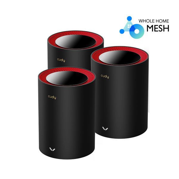 Cudy M3000 3-Pack  AX3000 2.5G Dual Band Wi-Fi 6 Mesh System Router
