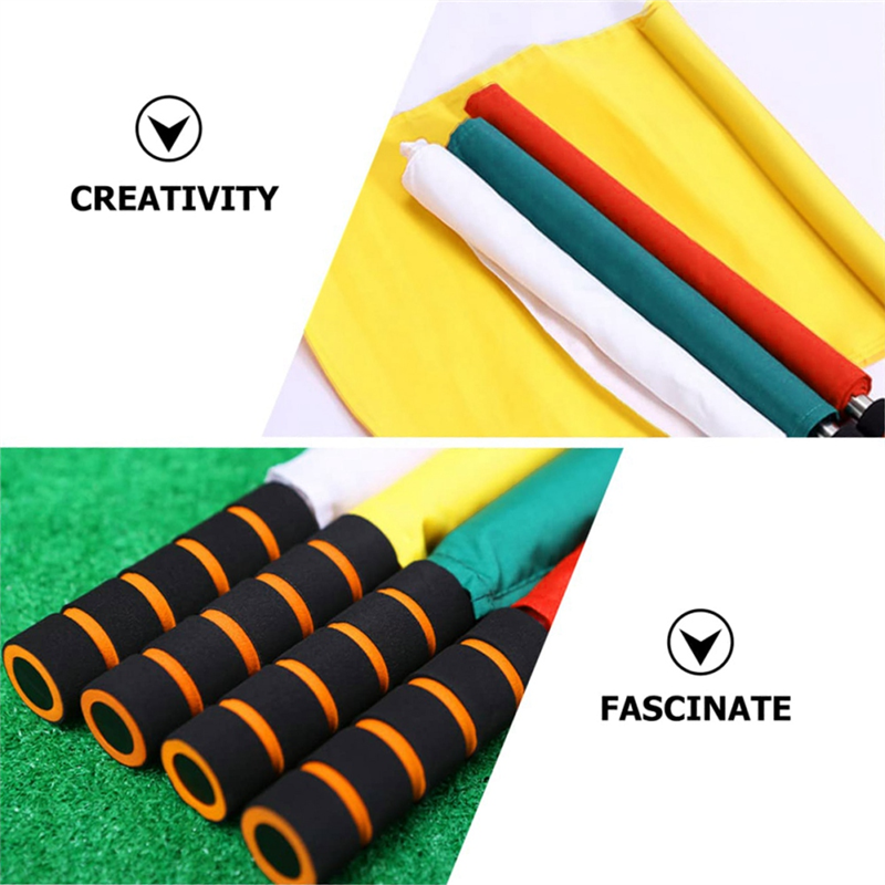 4pcs Volleyball Linesman Flags Volleyball Line Judge Flags