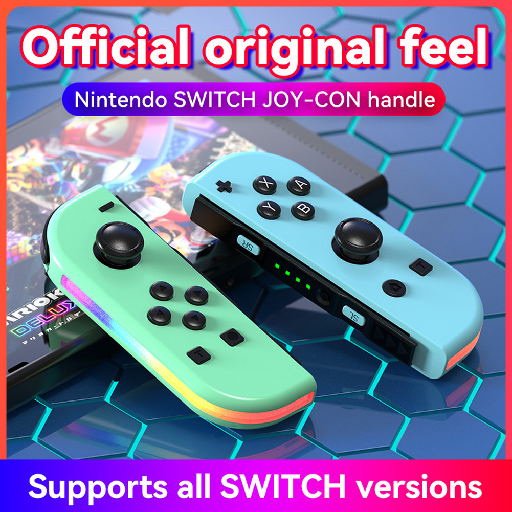 BeesClover Games Controller Wireless Color RGB Lighting Game Console Handheld Console With Dual Vibration Wake-up Compatible For Switch. 