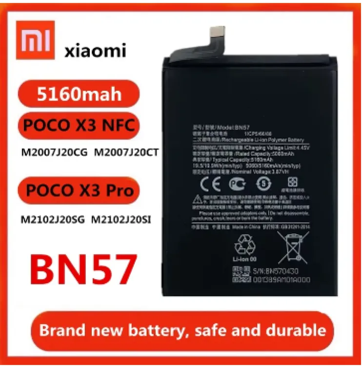 Batterie Xiaomi Poco X3 Pro (M2102J20SG, M2102J20SI)