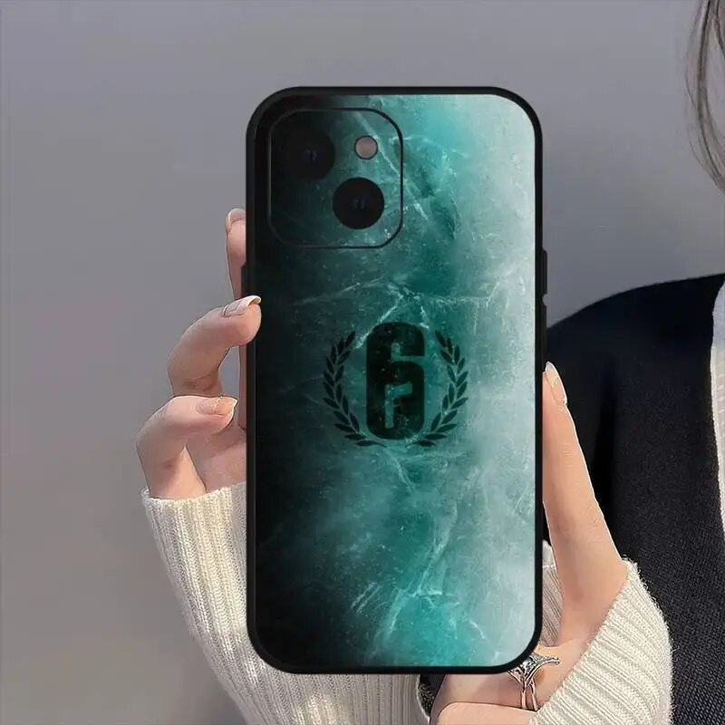 Game Rainbow Six Siege Phone Case For iPhone Mini 11 12 13 14 15 Pro XS Max X Plus SE XR Shell. 