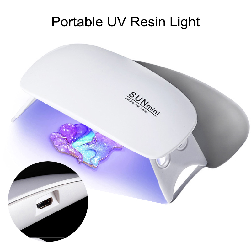 Portable Mini UV Lamp UV Light UV Resin Curing Lamp USB Charge for Resin Molds Fullhouse