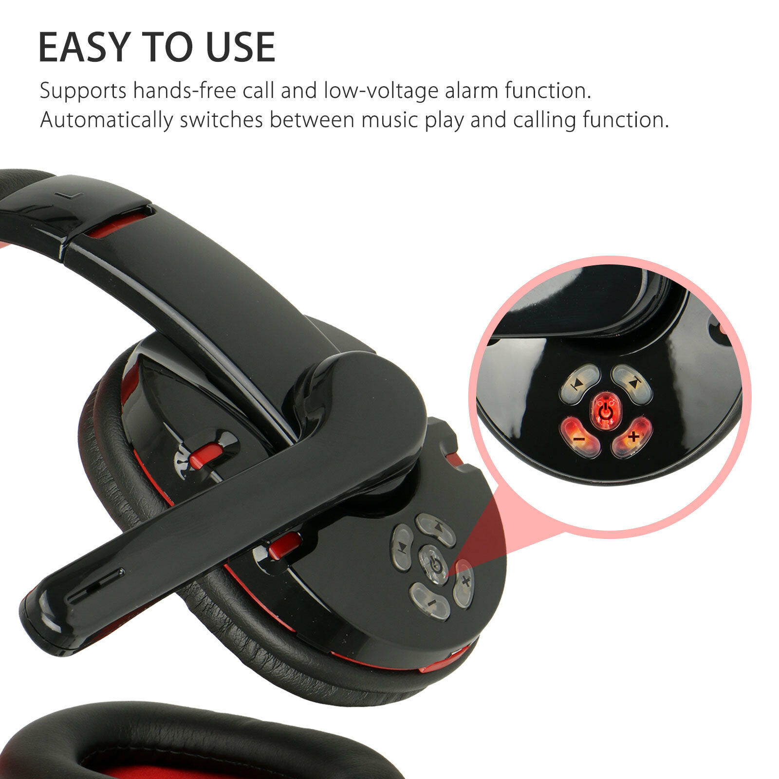 Bluetooth Wireless Gaming Headset for Xbox PC PS4 with Mic LED Volume Control. 