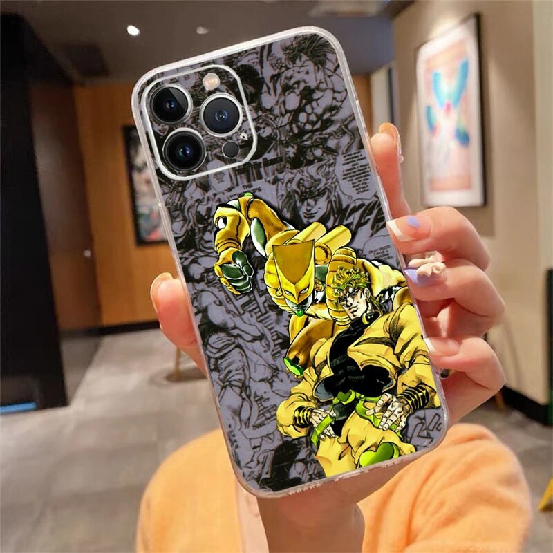 Jojo Bizarre Adventure Anime Phone Case For iphone 15 14 13 12 11 Pro Max  XS XR X 12mini 7 8 XR Mobile Phone Case Funda | Daraz.com.bd