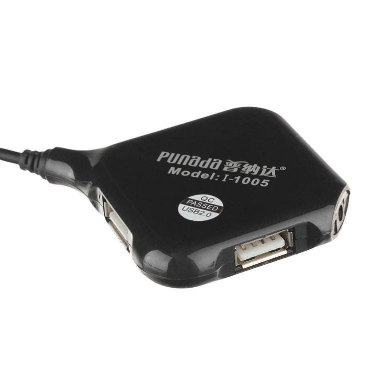 Punada I-1005 4-port USB2.0HUB 4-port USB hub can be equipped with network card, hard disk, 1m cable. 