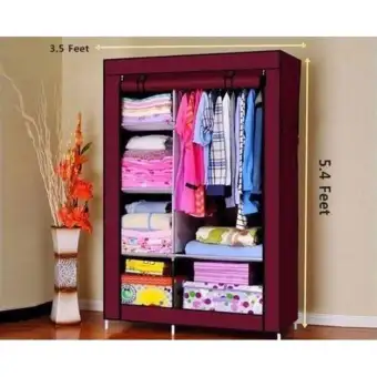 Hcx Wardrobe Closet Storage Organizer Clothes Rack Buy Online At