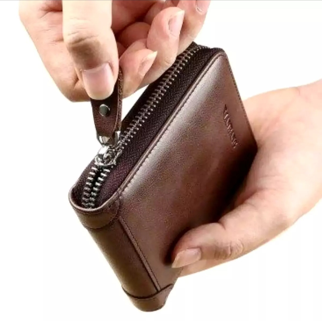 Round Zipper Stylish High Quality Artificial Leather Wallet For Men - Wallet For Men