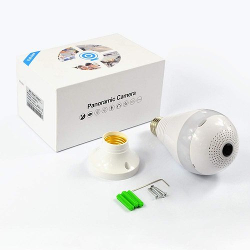 V380 PRO 360 Degree Fisheye Lens Panoramic WiFi Wireless Light Bulb Camera. 