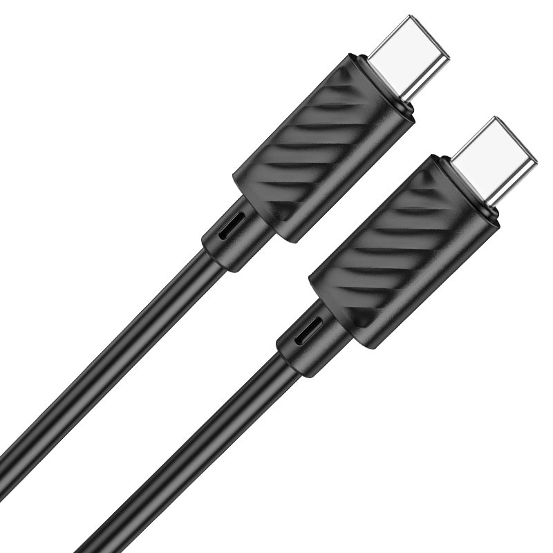 Hoco X88 Gratified 60W PD Fast Charging Data Cable for Type C to Type C- Time Square. 
