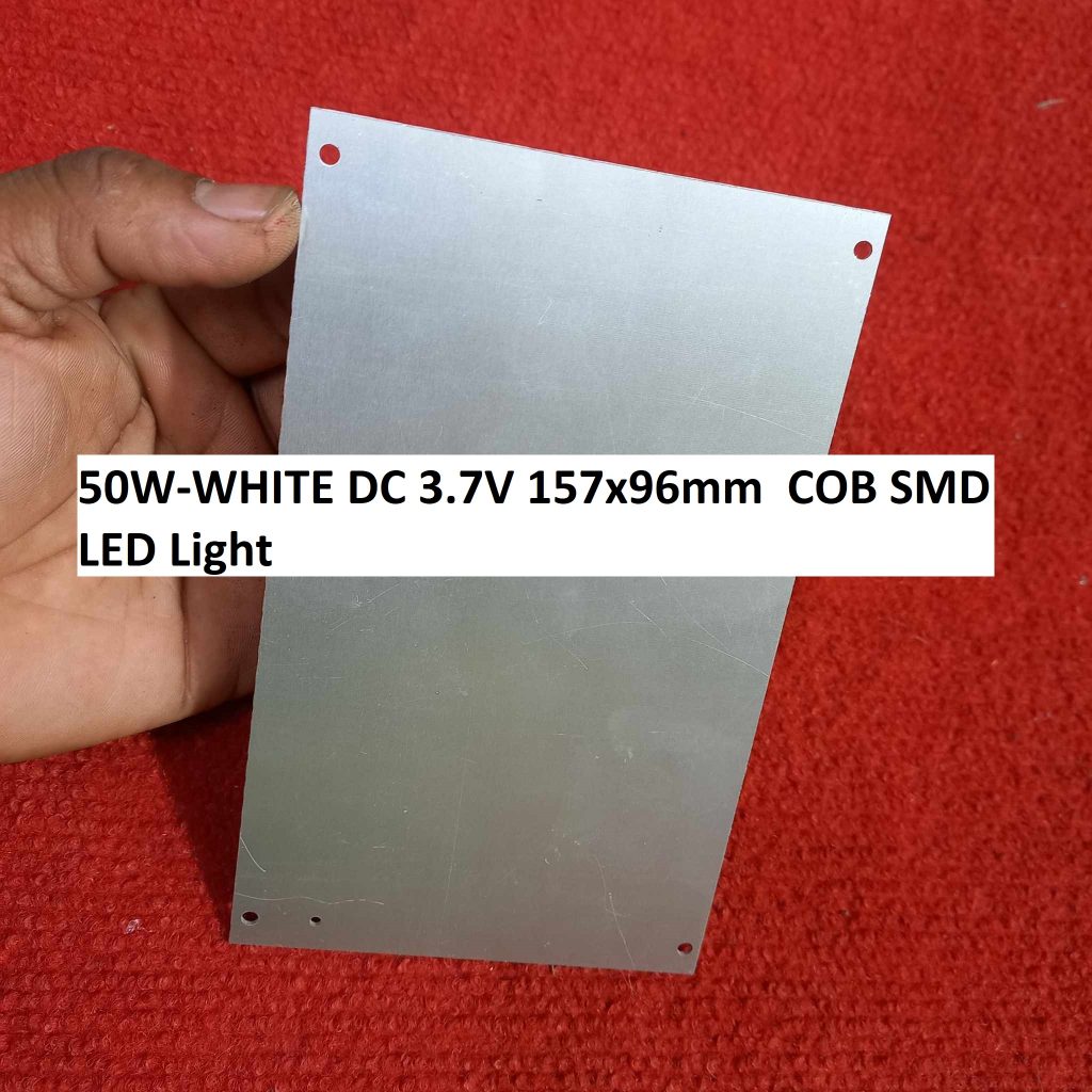 50W COB WHITE Color 50W 3.7V Size 157x96mm COB SMD LED Light Chip White COB LED Light Bulbs. 