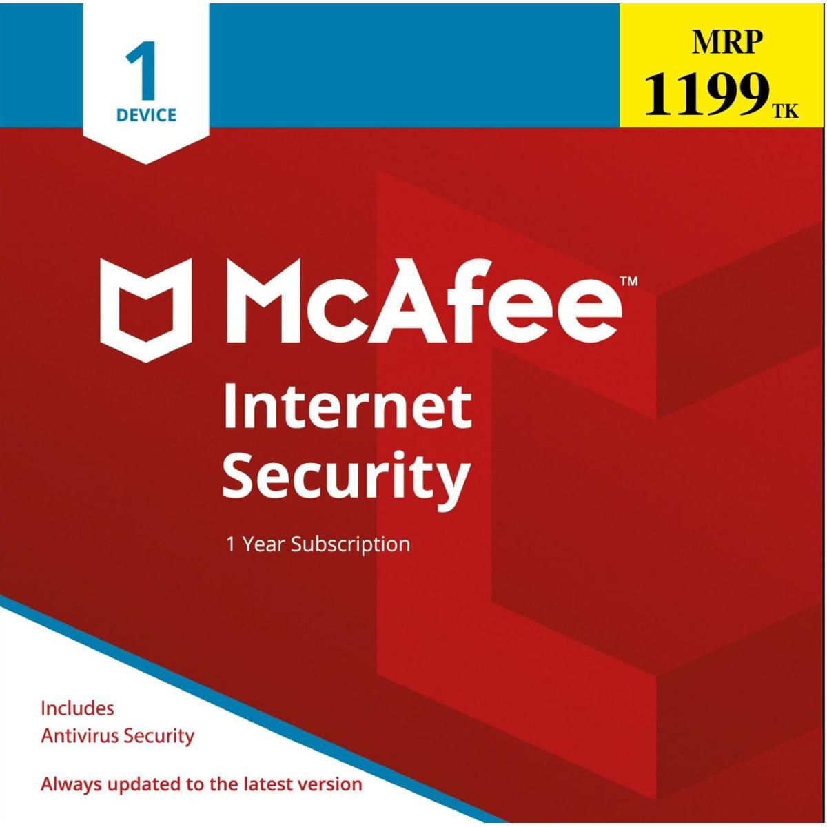 McAfee Internet Security 1D 1Y 2024 | PC | Phone