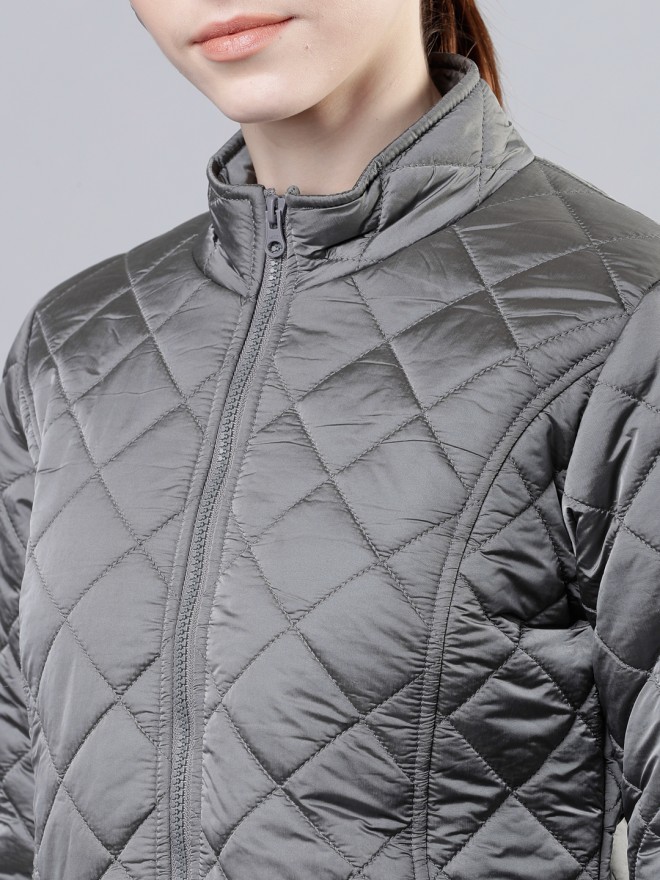 Pantoneclo Premium Quality Women's Padding Jacket - Silver Color. 