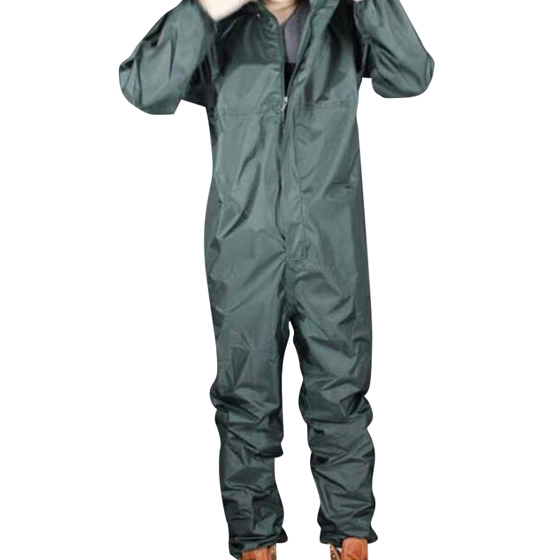 overall raincoat with boots