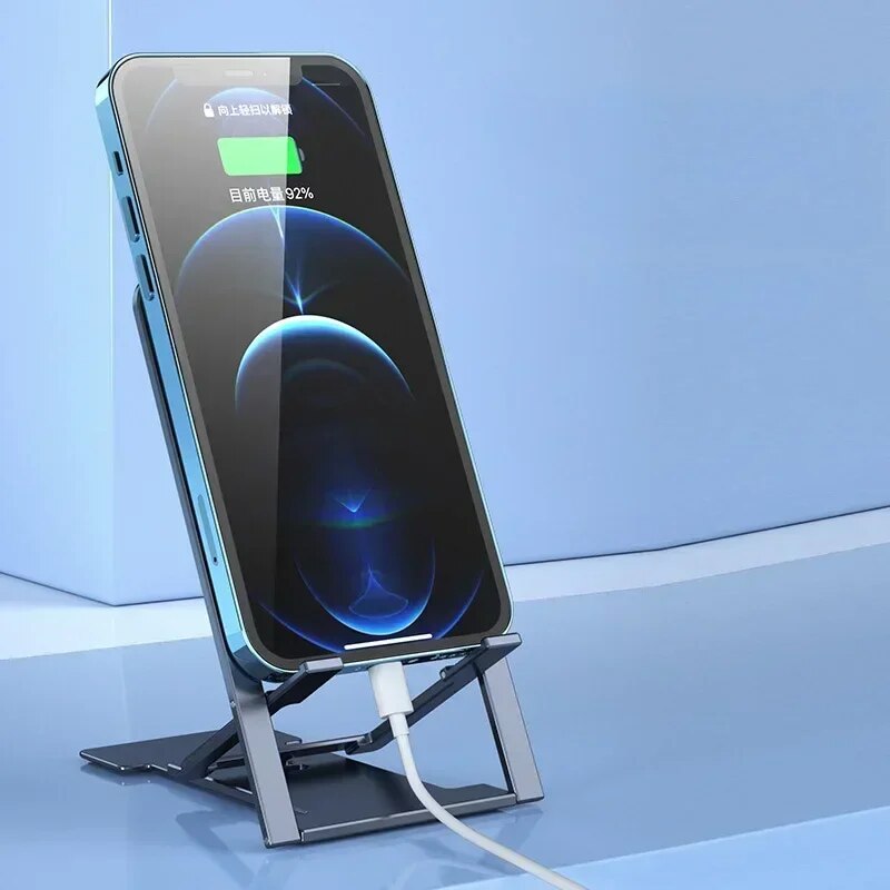 Universal Desktop Mobile Phone Holder Stand for IPhone Xiaomi Adjustable Foldable Table Cell Phone Desk Stand Holder. 