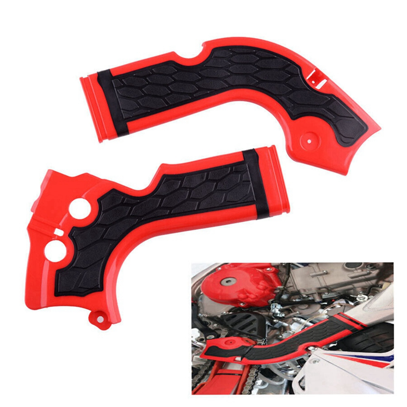 Motorcycle Frame Guard Cover Protection Protector Replacement Spare Parts for Honda CRF250R CRF450R CRF 250R 450R 201-2016 Red. 