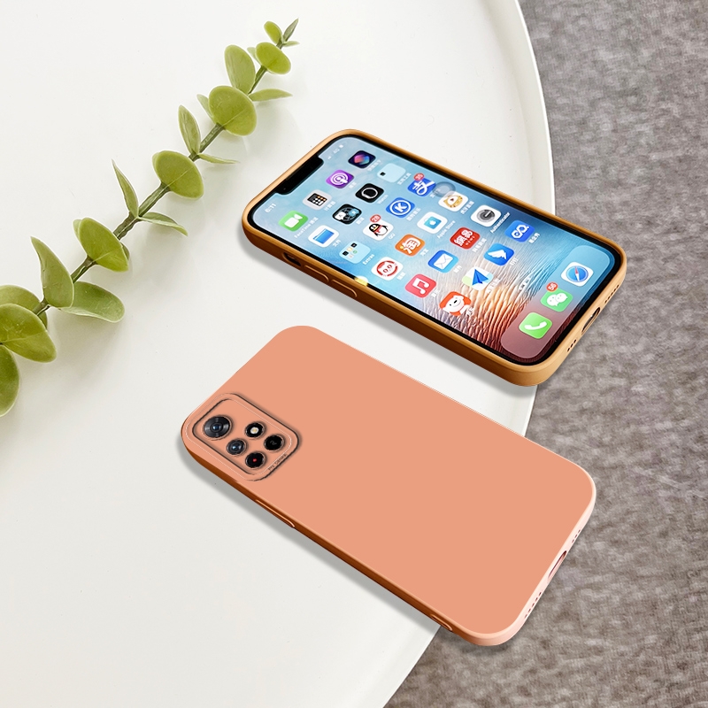 For Xiaomi Redmi Note 11T 5G Back Mobile Phone Case Simple Luxury Colorful Liquid Silicone Protect Lens Shockproof Full Soft Cover. 