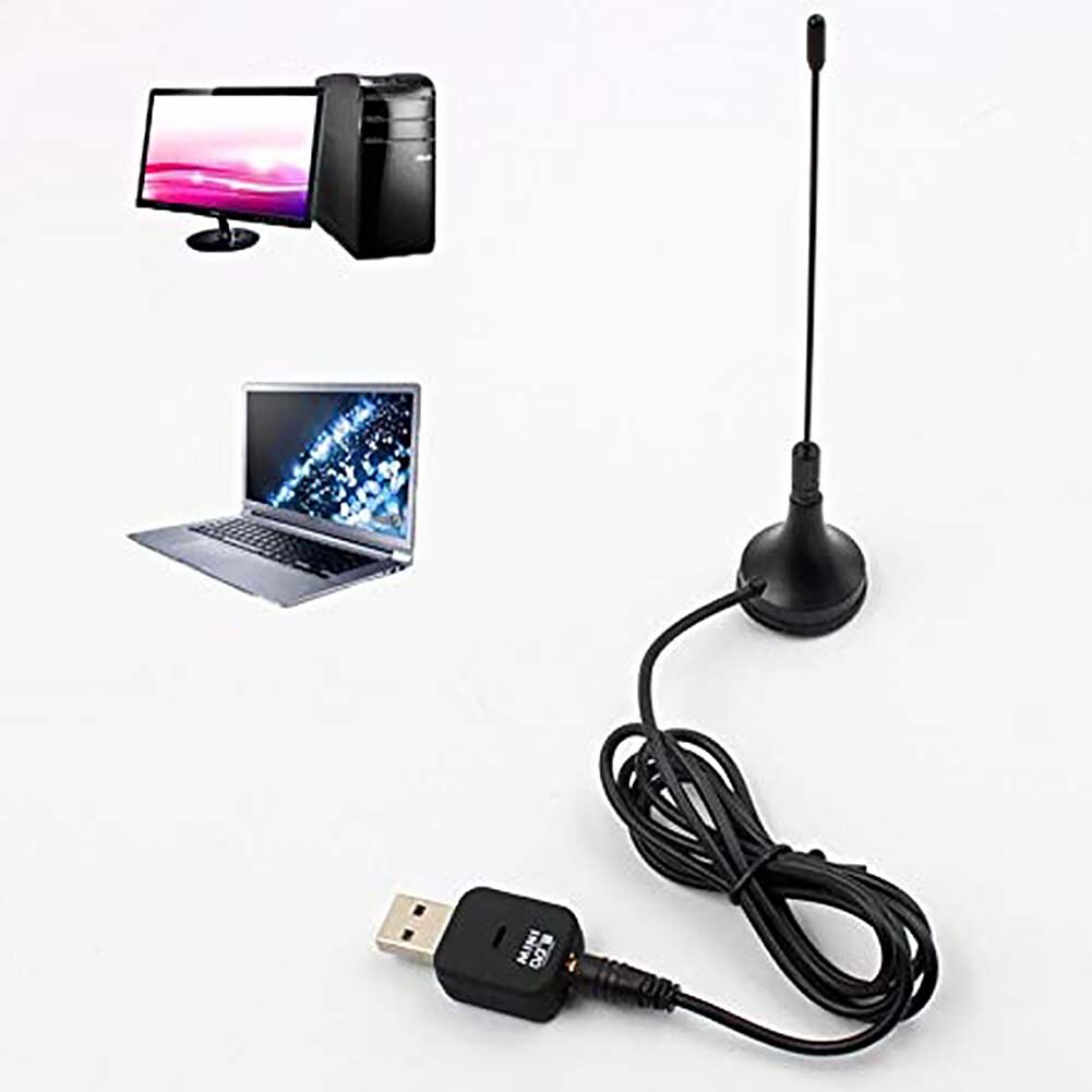 Mini Digital TV Stick Indoor SDR+DAB+FM DVB-T Tuner Antenna Wireless With Remote Control Receiver HDTV USB 2.0 Dongle Stick. 