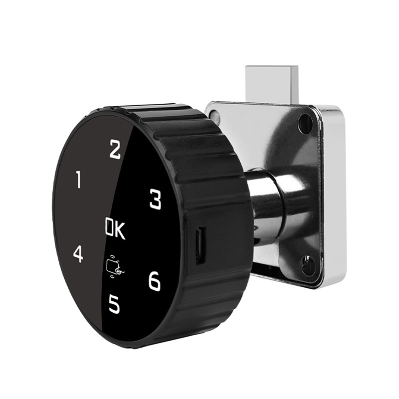 Touch Screen Password Lock for Cabinet Mailbox File Sauna Digital Cabinet Lock Electronic Coded Lock Cabinet Drawer Lock Built-in Lithium Battery A