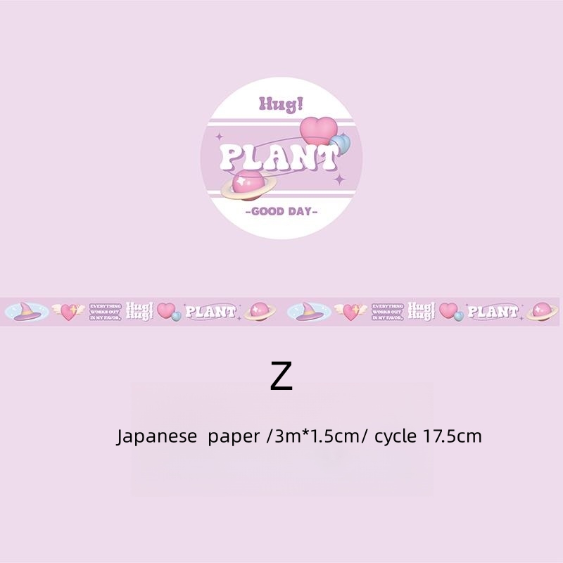 New Panda Online Japanee Paper ingle Roll Tape Rainbow Laboratory erie Korean High Beauty Handheld Material Decoration Decal