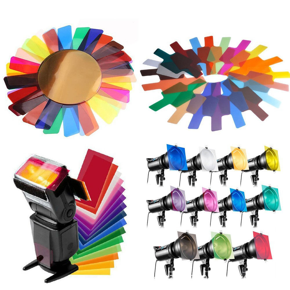 Spot flash color filters: 12 colors/20 colors/30 colors/35 colors, flash color filters, color temperature films