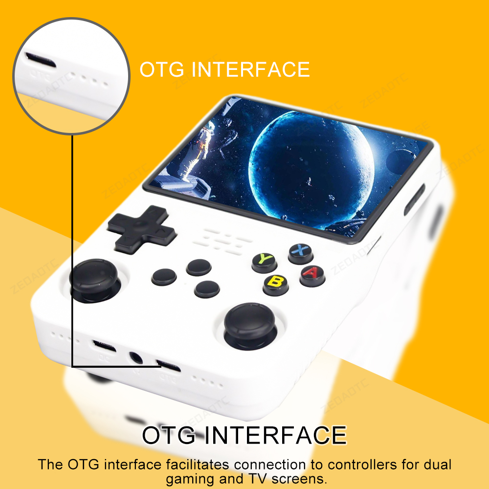 R36S Handheld Game Console 128G Mini Portable Video Game Consoles 3.5-Inch IPS Screen 64G 20+ Emulators Pocket Video Game Player. 