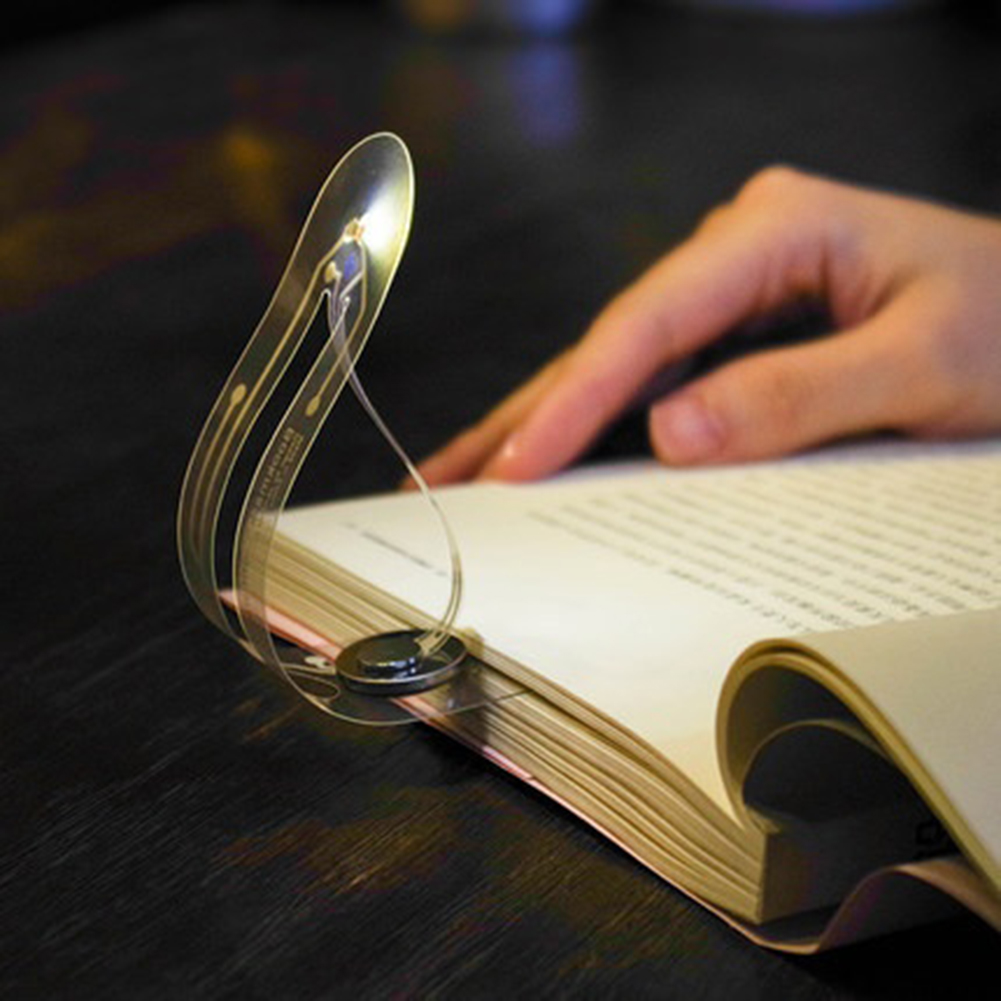 Creative LED Luminous Bookmark Light Night Bendable Super Thin Reading Lamp Gift. 