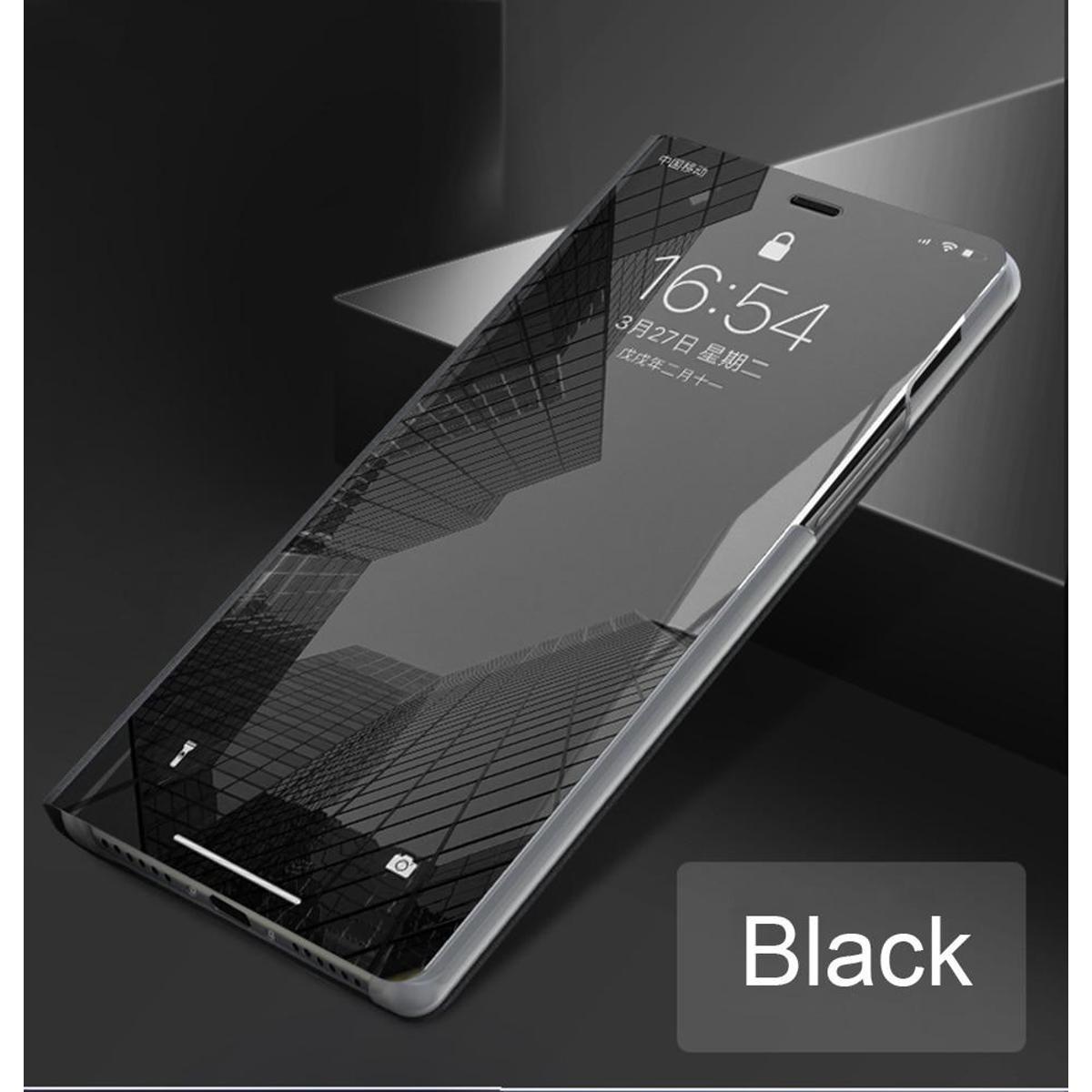 Smart Mirror Flip Phone Case For Samsung Galaxy A30S / Galaxy A50S / Galaxy A50 View PU Leather Stand Protective Cover