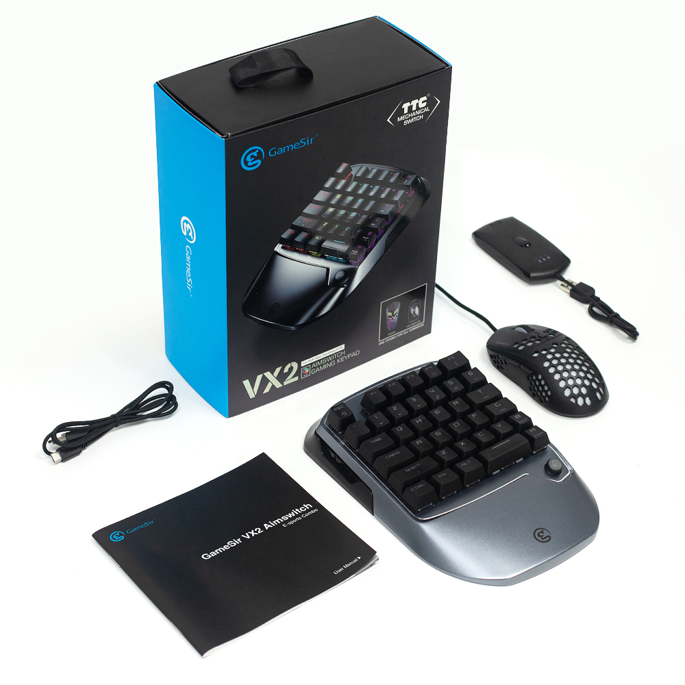GameSir VX2 AimSwitch Gaming Keyboard Mouse and Adapter for Xbox Series X/S, Xbox One, PS4, Nintendo Switch Video Game Console. 