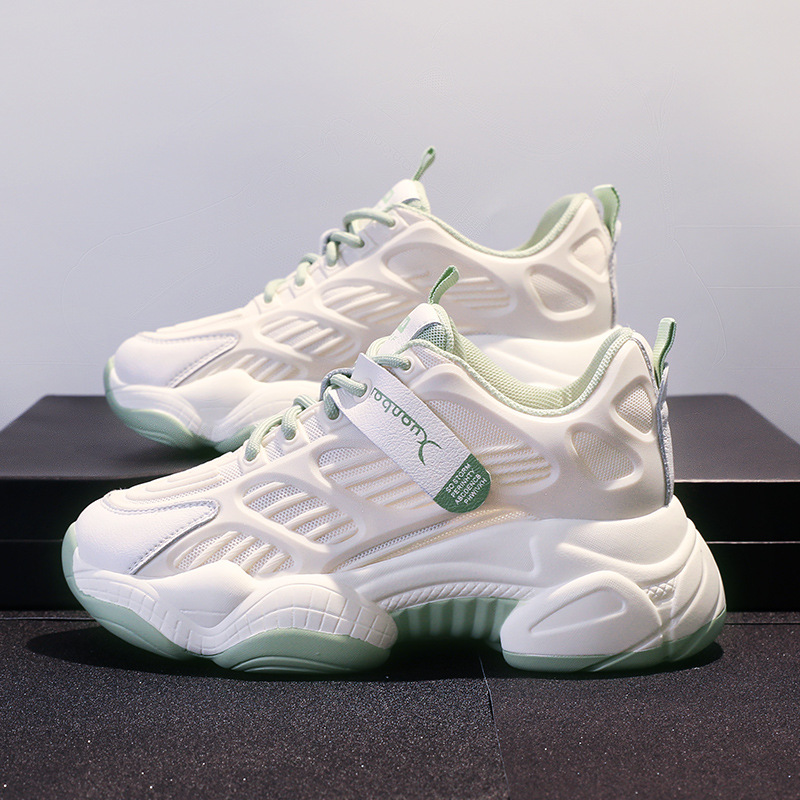 Daddy shoes women's ins tide 2024 spring and autumn new versatile Internet celebrity super fire mesh shoes breathable mesh platform sneakers