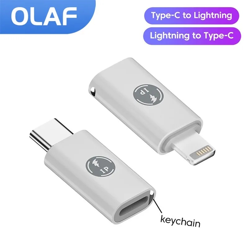 Olaf USB C To Lightning Adapter USB C Cable to IOS Adaptador Lightning Male to Type C Female Converter For iPhone 15 14 13