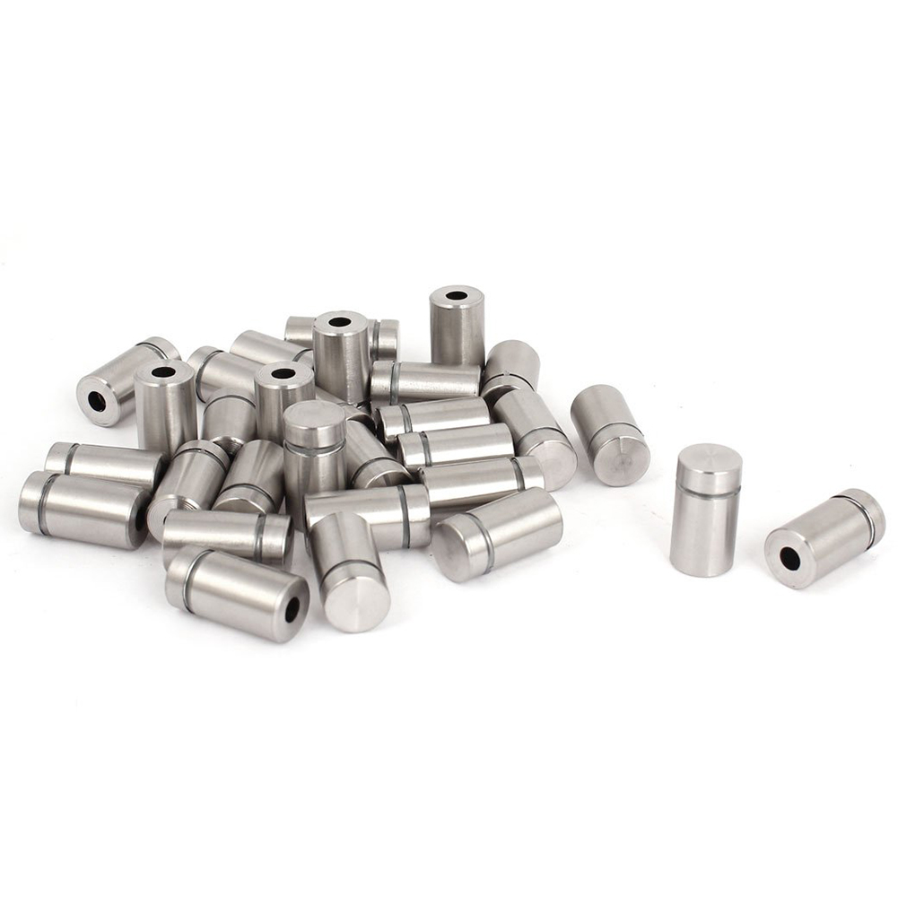 30 Pieces 12 X 22Mm Stainless Steel Spacer Glass Holder Sign Mounting , advertising screw