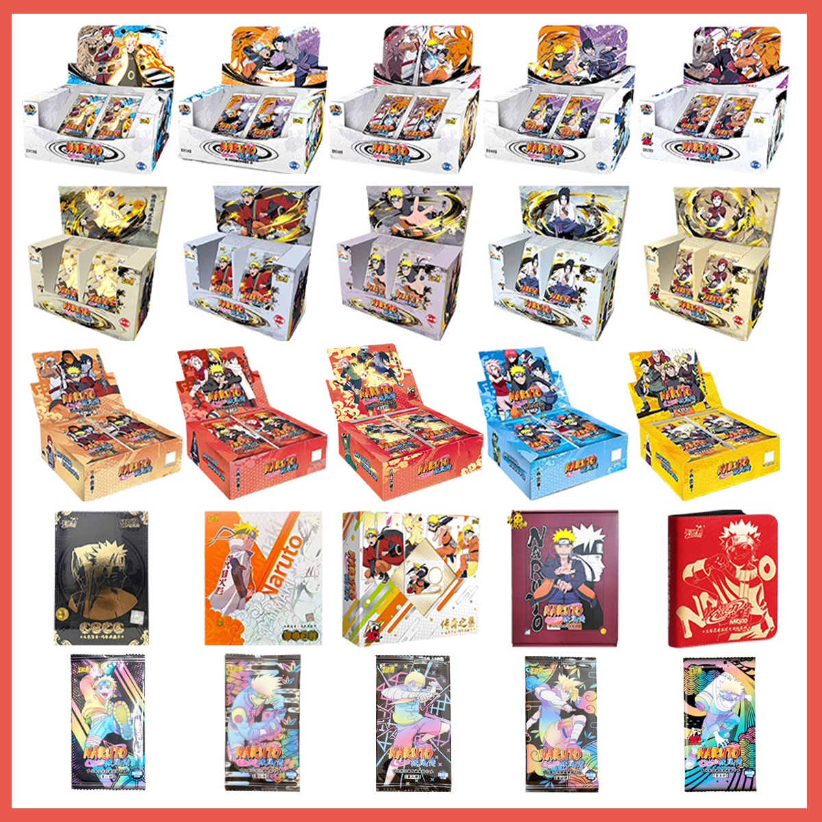 New Full Set Naruto Cards KAYOU T2ｗ5 Highly Rated Out-Of-Print Rare Complete Collection Series Peripheral Card Collection Cards MuXiaRe. 