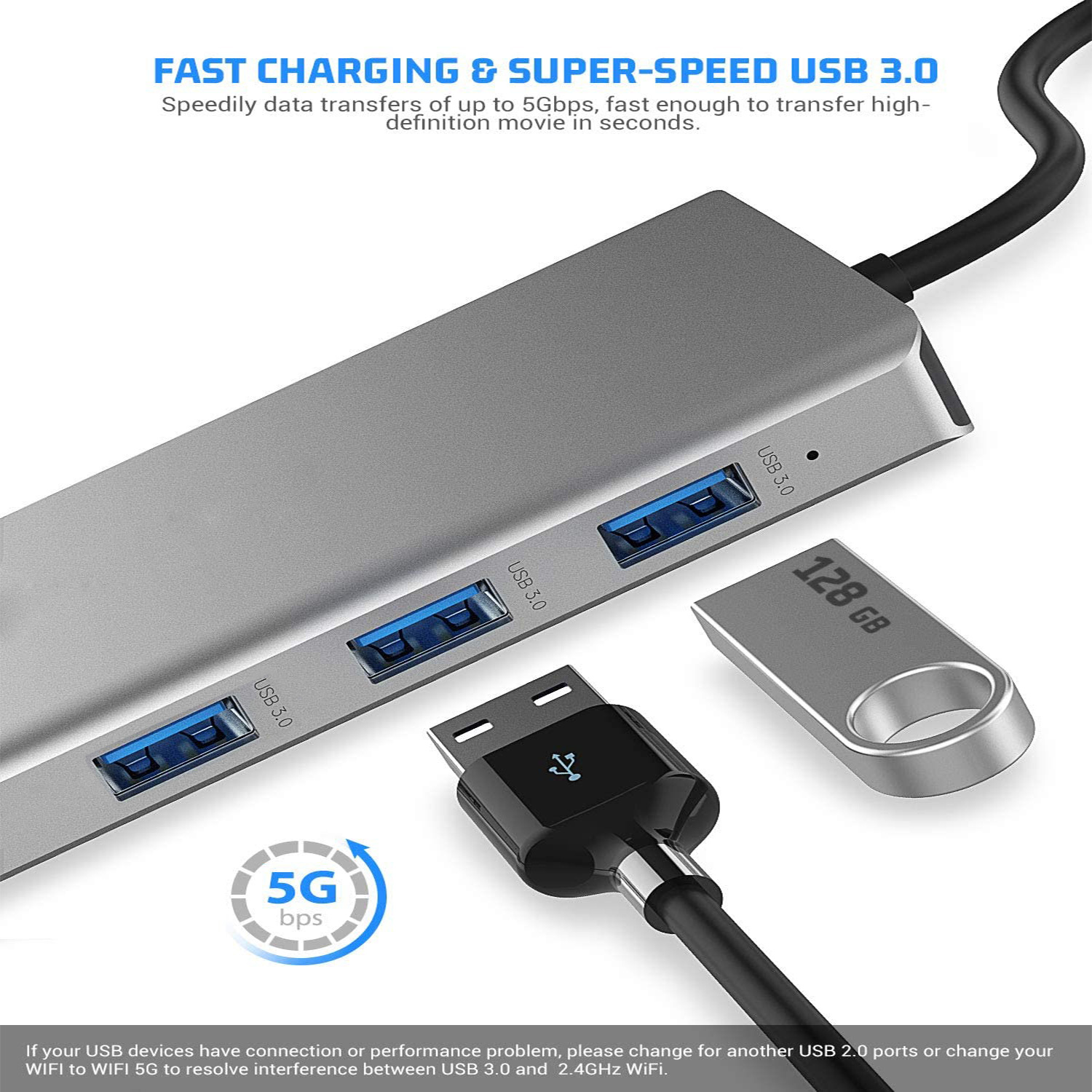 Triple Display USB C Hub Dual Monitor Adapter Laptop Hub USB C to 2 HDMI 4K+VGA+Ethernet+100W PD+4USB+Audio for MacBook Pro OTG. 