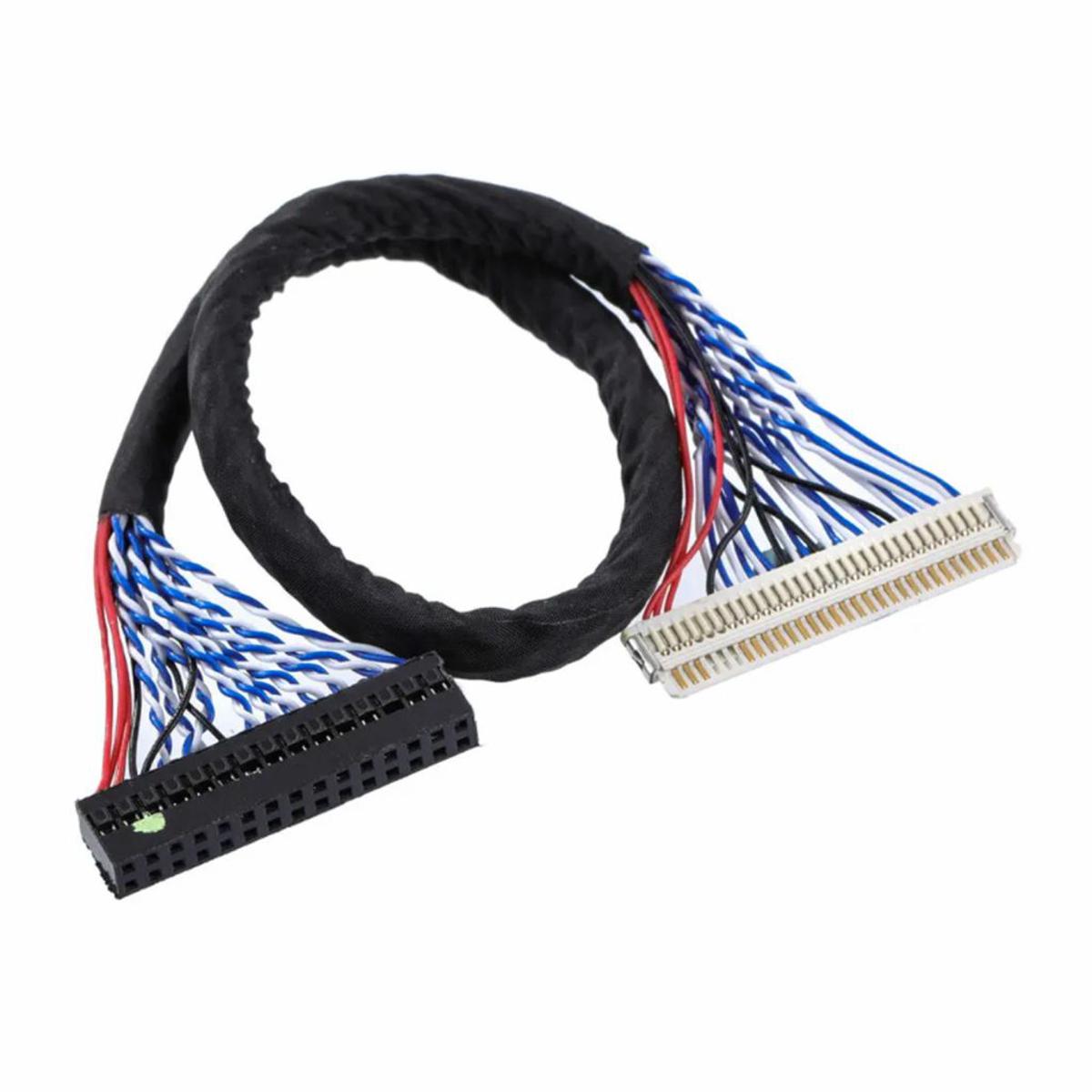 Universal FIX 30 Pin 1CH 6Bit LVDS Connector Cable 210mm For LED LCD Display Panel Controller 30 Pin LVDS Cables 