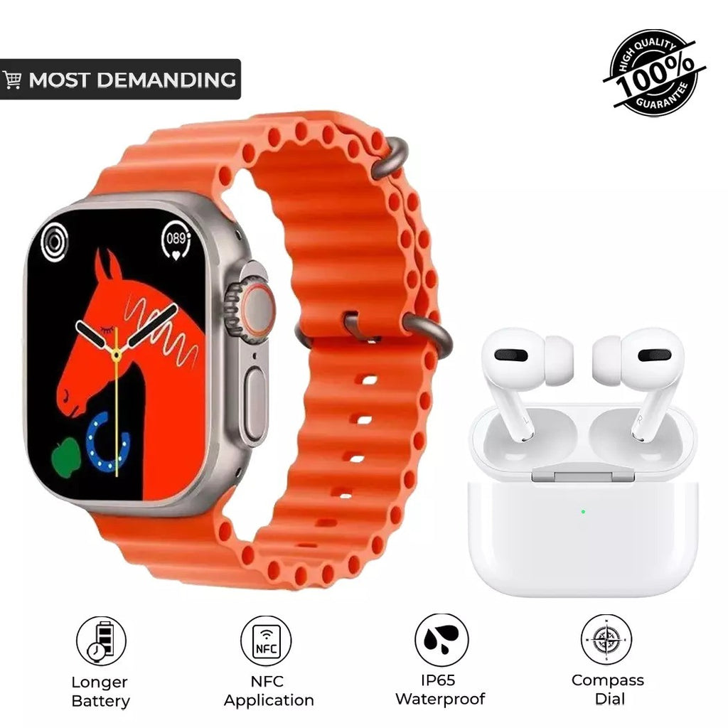 V11 Classic 10in1 Suit Smart Watch with Airpods