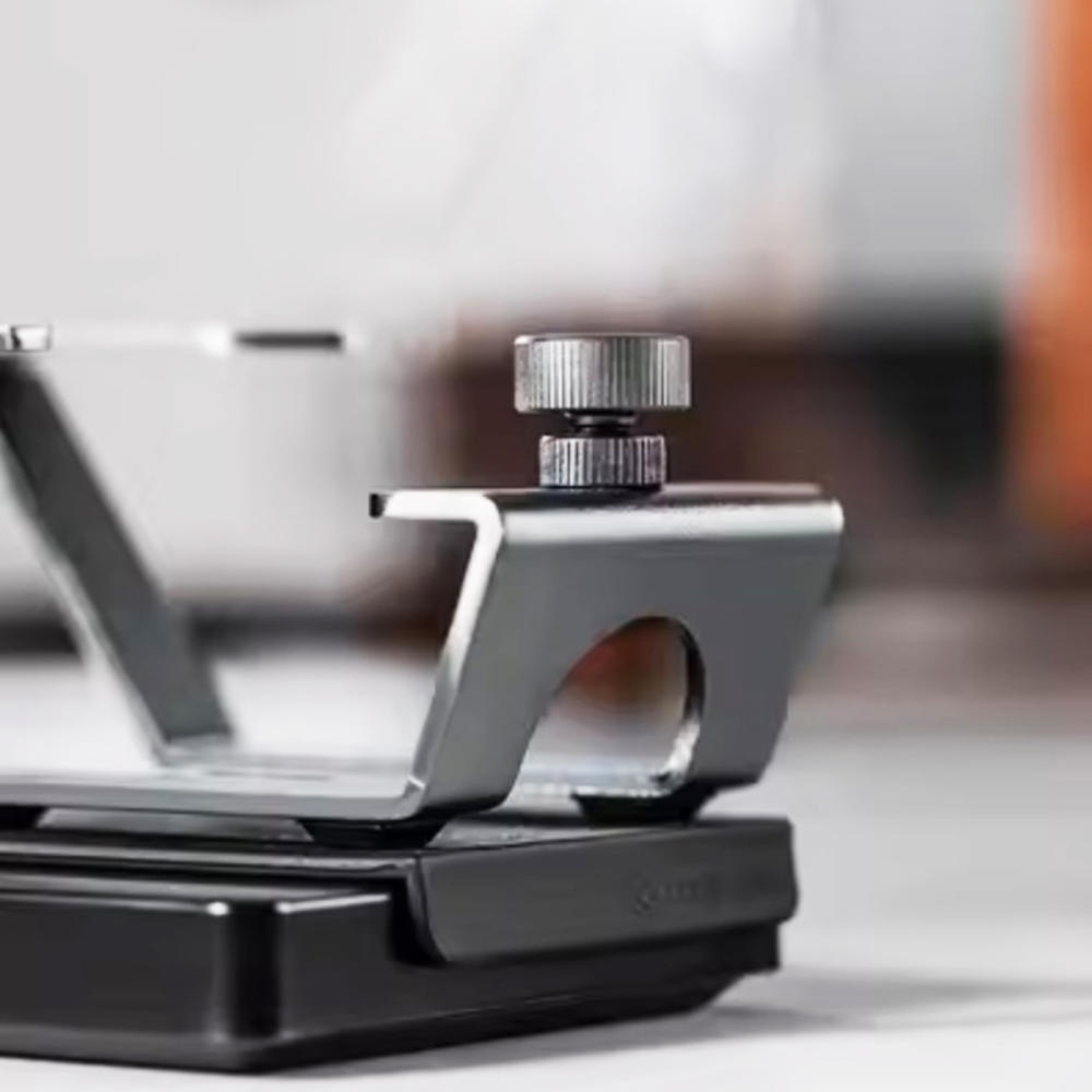 Black/ Coffee Electronic Scale Weighing Stand Light Weight Iron Espresso Machine Handle Holder Weighing Stand for Coffee. 
